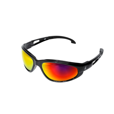 SAF-SGSWAP419 EDGE #SWAP419 DAKURA-BLACK/AQUA RED, MIRROR LENS