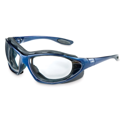 SAF-SGUVEXS0620 S0620 UVEX GLASSES, BLUE FRAME, CLEAR LENS