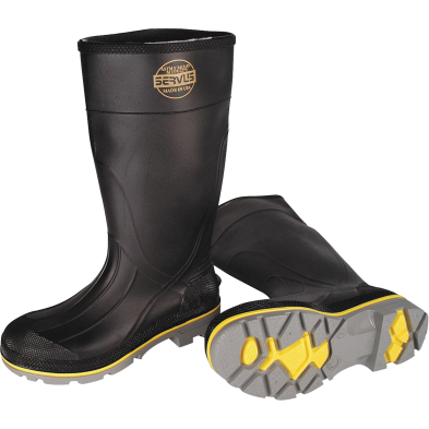 SAG-75109/4 NORTH 75109 RUBBER BOOT CSA BLACKYELLOWGRAY SIZE 4