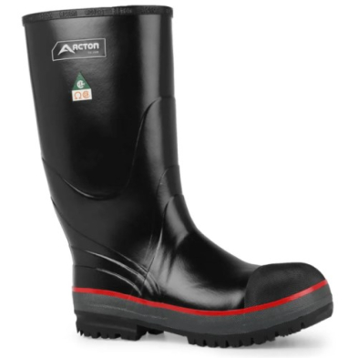 SAG-A413511_13 ACTON 15" RUBBER WORK BOOTS PROTECTO BLACK SZ13