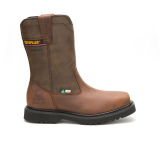 SAG-P726294/BROWN/9 CAT P726294 HUDON STEEL TOE WATERRPROOF SLIP ON BOOT SIZE 9