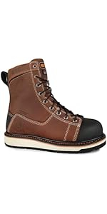 SAG-S29057/BROWN/7 S29057 STC BLACKSMITH FLAT BOTTOM BOOT SIZE 7