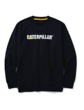 SAH-1050026/BLACK/XL 1050026 CAT MIDWEIGHT CREWNECK SWEATSHIRT BLACK XL