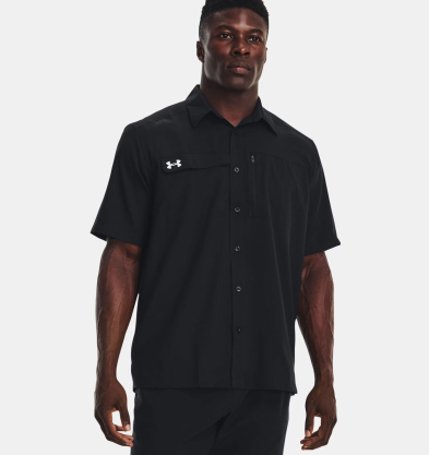SAH-1351360/BLACK/XL 1351360 UA MENS WOVEN SHIRT BLACK XL