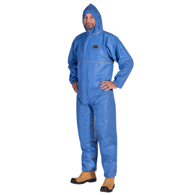 SAH-20752XL 2075-2XL  FR BLUE DISPOSABLE COVERALLS 2XL