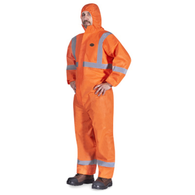 SAH-20773XL 2077-3XL  HI VIS DISPOSABLE COVERALLS
