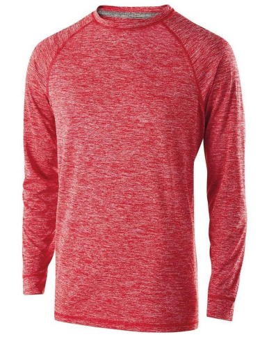 SAH-222524SCRLTL 222524 HOLLOWAY ELECTRIFY L/S,SCARLET HTHR,L