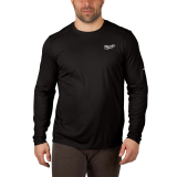 SAH-415B/2X 415B LIGHTWEIGHT PERFORMANCE SHIRT BLACK 2X