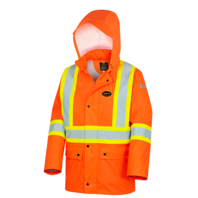 SAH-484/OR/L 484 PIONEER FR ZIP DETACHABLE HOOD ORANGE LARGE