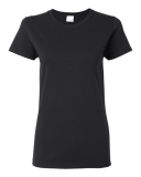 SAH-5000L/BLACK/S 5000L WOMENS GILDAN COTTON TEE BLACK SMALL