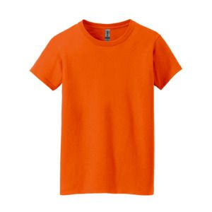 SAH-5000L/ORANGE/S 5000L WOMENS GILDAN COTTON TEE ORANGE SMALL