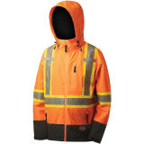 SAH-5220/OR/2X 5220 HI VIZ SHELL WATERPROOF JACKET ORANGE 2X