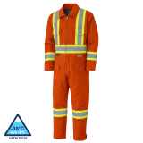 SAH-5540A4XL 5540A LINED COVERALL, ORANGE W/TAPE 4XL