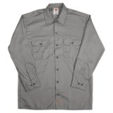 SAH-574/GREY/XL 574 MENS DICKIES LONG SLEEVE WORK SHIRT GREY XL