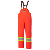 SAH-5893/OR/S 5893 FR WATERPROOF HI VIS SAFETY BIB ORANGE S