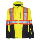 SAH-6419/YELLOW/2X 6419 PROJOB HI VIS SOFTSHELL JACKET YELLOW 2X