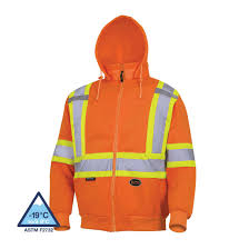SAH-6924XL 6924, HI-VIZ SAFETY POLYESTER FLEECE, XL, ORG