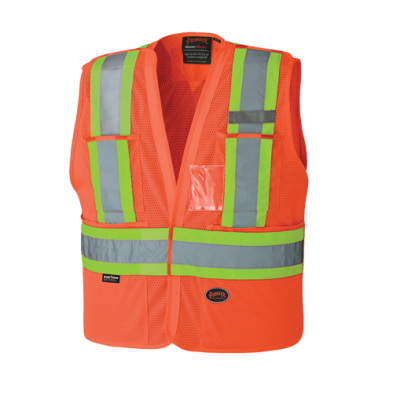 SAH-6932SM 6932 Hi-Viz Safety Tear-Away Vest S/M