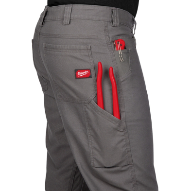 SAH-701G/40X34 701G MILWAUKEE HEAVY DUTY FLEX PANTS GREY 40X34