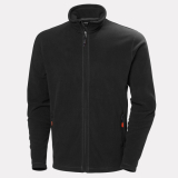 SAH-72097/BLK/XL/EMB 72097 HH OXFORD LIGHT FLEECE JACKET BLACK XL, EMB
