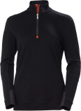 SAH-75210/BLACK/L 75210 WOMENS LIFA MERINO HALF ZIP BLACK LARGE