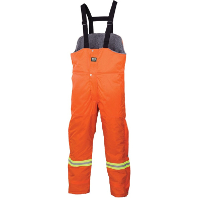 SAH-76512/OR/M 76512 HH THOMPSON BIB SHERPA LINED ORANGE MEDIUM