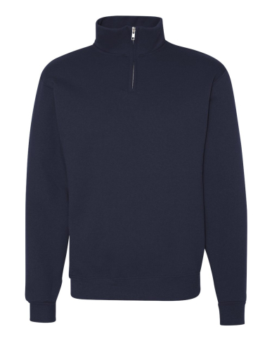 SAH-995MR/NAVY/M 995MR JERZEES QUARTER ZIP SWEATER NAVY MED