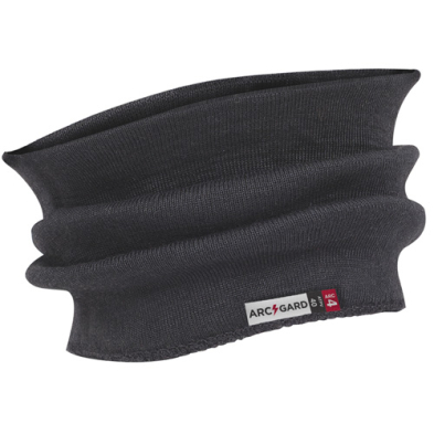 SAH-C307 BLACK DOUBLE LAYER NECK WARMER - O/S