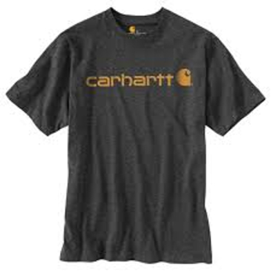 SAH-K195/CARBON/XL K195 CARHARTT LOGO SS SHIRT CARBON XL