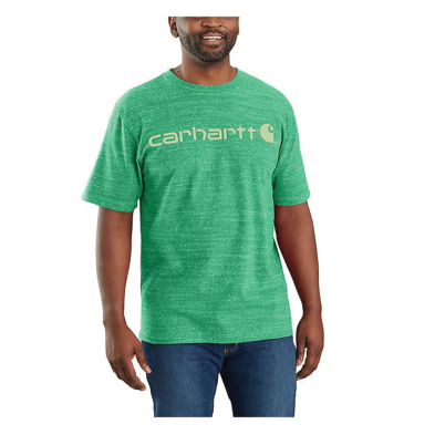 SAH-K195/GREEN/M K195 CARHARTT LOOSE FIT HEAVYWEIGHT SS SHIRT GREEN MED