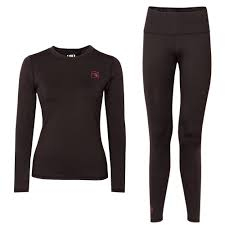 SAH-PF112/BLACK/L PF112 P&F WOMENS UNDERLAYER SET LARGE