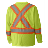 SAH-S05970/YELLOW/4X S05970 LONG SLEEVE HI VIS SHIRT YELLOW 4X
