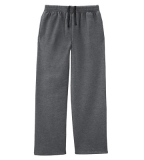 SAH-SF74R/GREY/XL SF74R ADULT OPEN BOTTOM SWEATPANT CHARCOAL XL