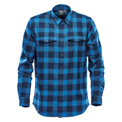 SAH-SFX1/BLUE/XL SFX1 STORMTECH LOGAN SNAP FRONT SHIRT ROYAL PLAID XL