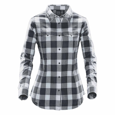 SAH-SFX1W/TITANIUM/M SFX-1W WOMENS SNAP FRONT SHIRT TITANIUM MED