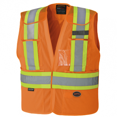 SAH-V10214502/3XL HI-VIZ DROP SHOULDER SAFETY TEAR-AWAY VEST,2/3XL