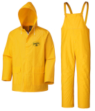 SAH-V3510360S PIONEER FR WATERPROOF 3-PCE RAINSUIT,PVC/POLY/PVC,SMALL