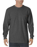 SAH-WL450CH/XL WL450CH  DICKIES LS HEAVYWEIGHT CREW NECK CHARCOAL XL