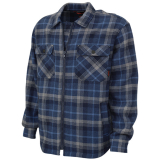 SAH-WS04/NAVY/3X WS04 RICHLU FLANNEL OVERSHIRT NAVY 3X