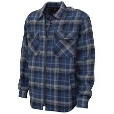 SAH-WS05/NAVY/XL WS05 TOUGHDUCK QUILT LINED FLANNEL SHIRT NAVY XL
