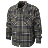SAH-WS15/GREY/M WS15 TOUCH DUCK SHERPA FLANNEL SHIRT GREY MEDIUM