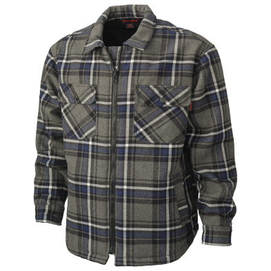 SAH-WS15/GREY/S WS15 TOUCH DUCK SHERPA FLANNEL SHIRT GREY SMALL