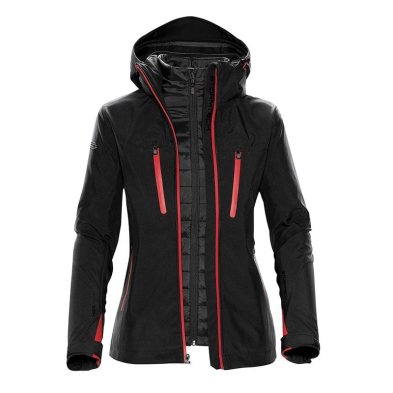SAH-XB4BLKREDLGEMB XB-4, M'S MATRIX SYSTEM JACKET, BLK/RED, LG, EMB