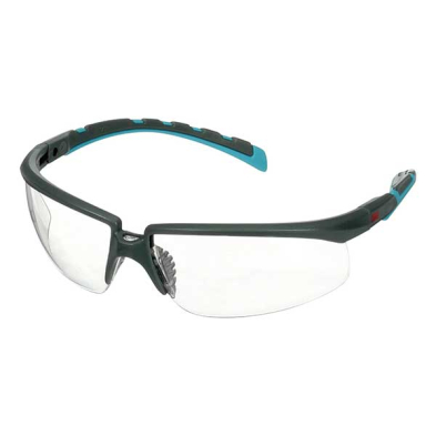 SAJ-S2001SGAFBGRF 3M S2001SGAF-BG-F SOLUS GREY/TEAL CLEAR AF-AS LENS W/FOAM GS