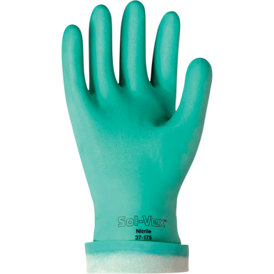 SAL-37175/10 ANSELL 37-175 SOL-VEX 17 MIL NITRILE GLOVE, SIZE 10
