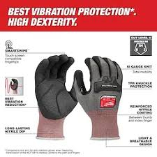 SAL-48738762 48-73-8762 ANTI-VIBRATION CUT 4 HD NITRILE DIPPED LRG