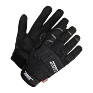 SAL-GL20110603BL GLOVES BLK SYNTHETIC LEATHER MECHANICS LARGE