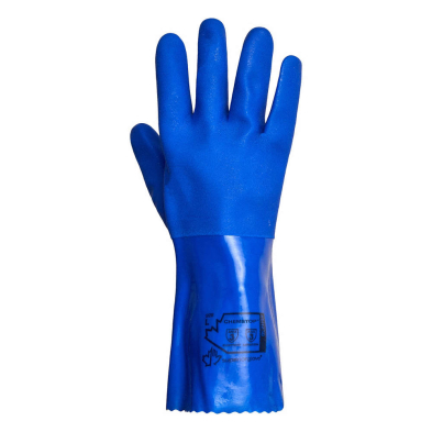 SAL-SH230/M SUPERIOR SH230 MEDIUM BLUE HEAVY WEIGHT PVC GLOVE