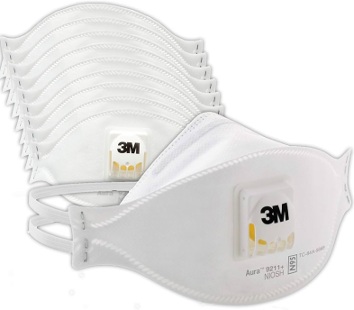 SAP-3MS9211+ 3MS9211+ AURA PARTICULATE RESPIRATOR 9211+ N95 3M COOL 10/BX