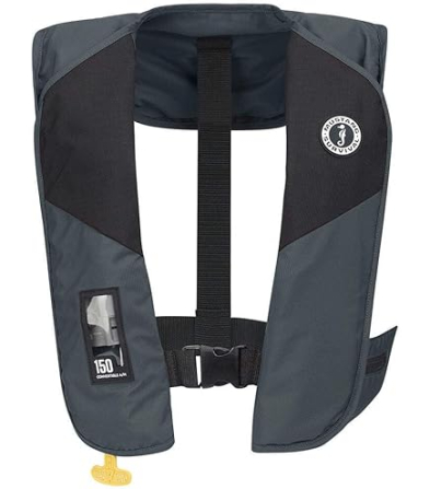 SAQ-MD20401910202 MIT 100 Convertible A/M Inflatable PFD - Grey